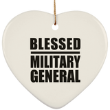 Blessed Military General - Heart Ornament