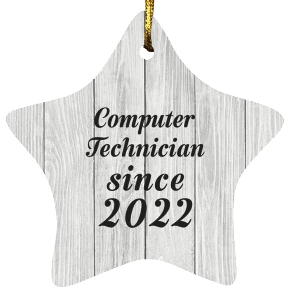 Computer Technician Since 2022 - Star Ornament F
