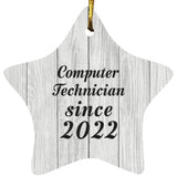 Computer Technician Since 2022 - Star Ornament F
