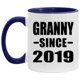 Granny Since 2019 - 11oz Accent Mug Purple