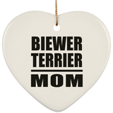 Biewer Terrier Mom - Heart Ornament