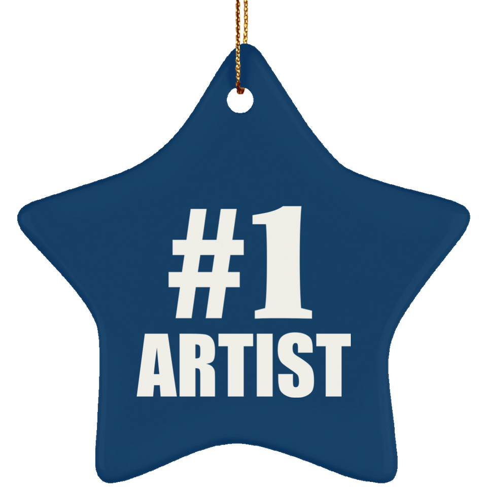 Number One #1 Artist - Star Ornament