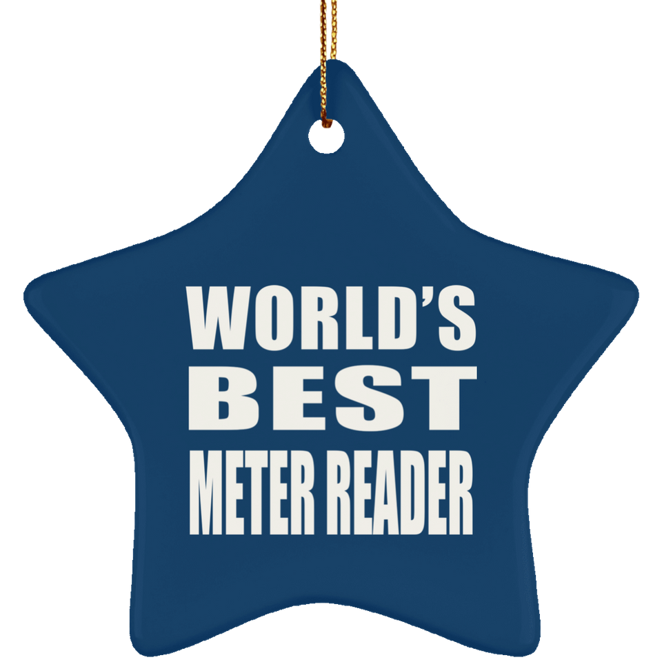 World's Best Meter Reader - Star Ornament