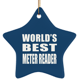 World's Best Meter Reader - Star Ornament