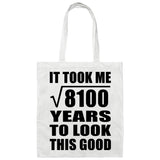 90th Birthday Took Square Root of 8100 Years To Look Good - Tote Bag White