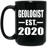 Geologist Established EST. 2020 - 15oz Coffee Mug Black