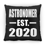 Astronomer Established EST. 2020 - Throw Pillow Black