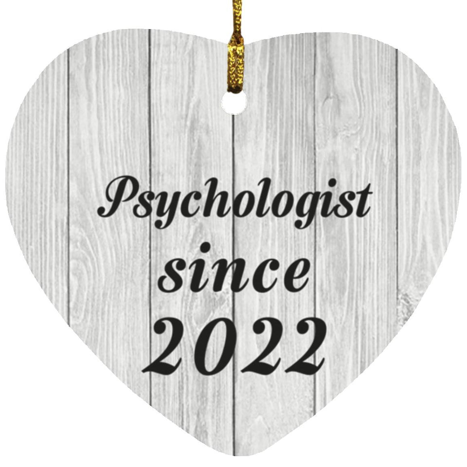 Psychologist Since 2022 - Heart Ornament F