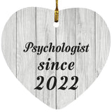 Psychologist Since 2022 - Heart Ornament F