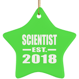 Scientist Established EST. 2018 - Star Ornament