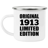 111th Birthday Original 1913 Limited Edition - 12oz Camping Mug