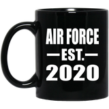 Air Force Established EST. 2020 - 11oz Coffee Mug Black