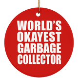 World's Okayest Garbage Collector - Circle Ornament