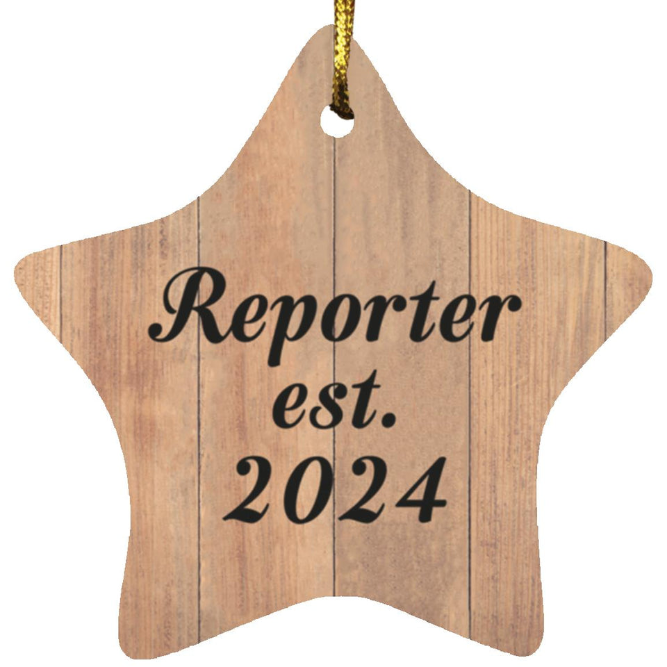 Reporter Established Est. 2024 - Star Ornament C