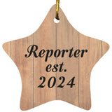Reporter Established Est. 2024 - Star Ornament C