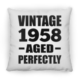 66th Birthday Vintage 1958 Aged Perfectly - Throw Pillow
