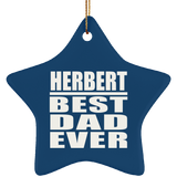 Herbert Best Dad Ever - Star Ornament