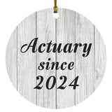 Actuary Since 2024 - Circle Ornament F