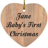 Jane Baby's First Christmas - Heart Ornament C
