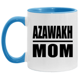 Azawakh Mom - 11oz Accent Mug Blue