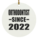 Orthodontist Since 2022 - Circle Ornament
