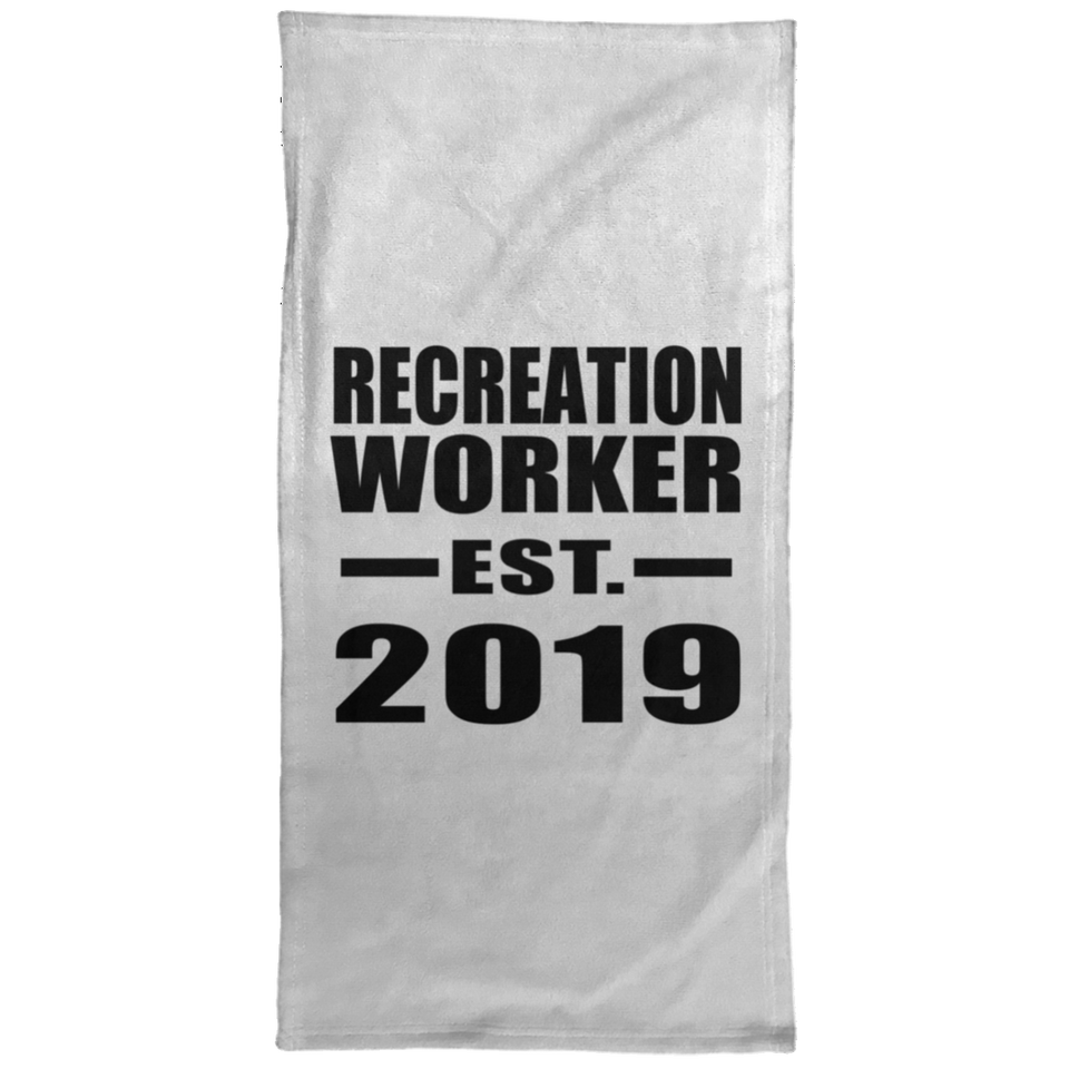 Recreation Worker Established EST. 2019 - Hand Towel
