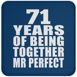 71st Anniversary 71 Years Of Being Mr Perfect - Drink Coaster