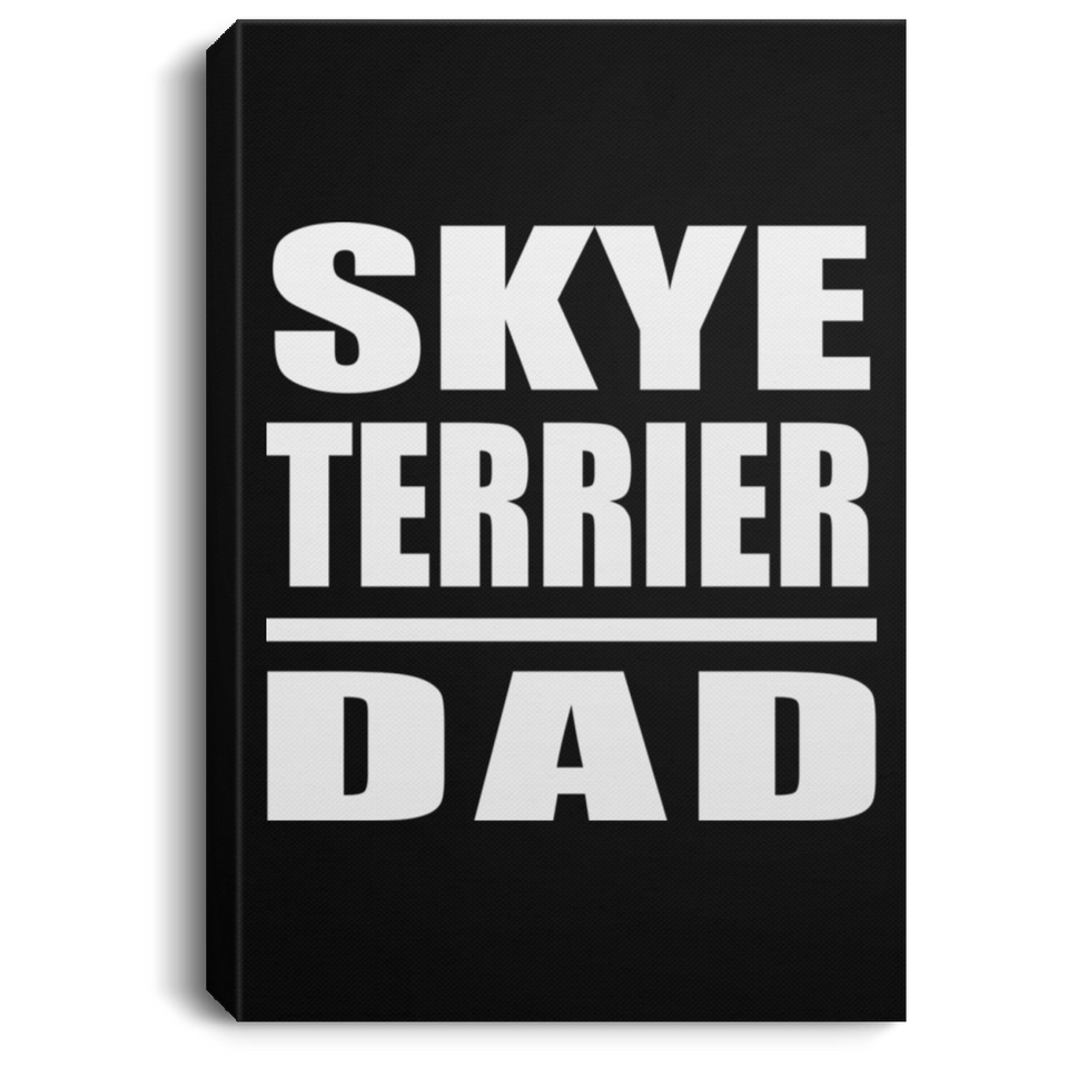 Skye Terrier Dad - Canvas Portrait