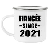 Fiancee Since 2021 - 12oz Camping Mug