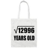 114th Birthday Square Root of 12996 Years Old - Tote Bag White