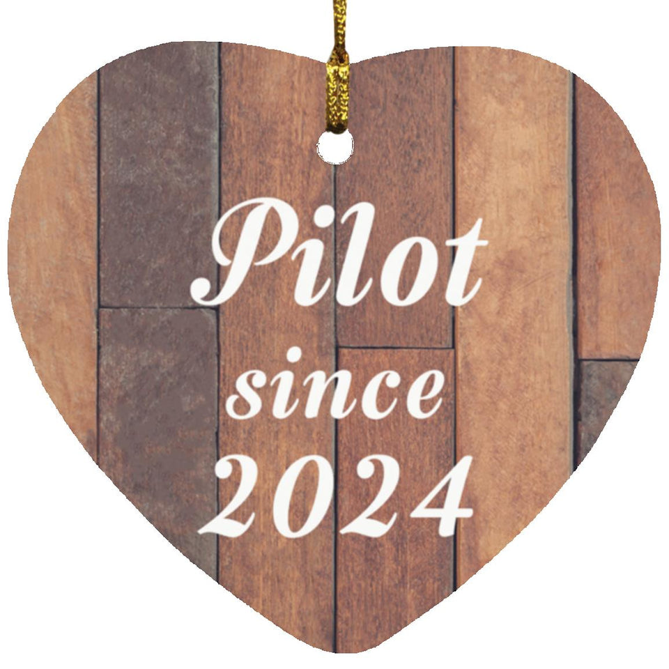Pilot Since 2024 - Heart Ornament E