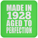 96th Birthday Made In 1928 Aged to Perfection - Drink Coaster