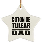 Coton De Tulear Dad - Star Ornament