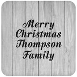 Merry Christmas Thompson Family - Drink Coaster F
