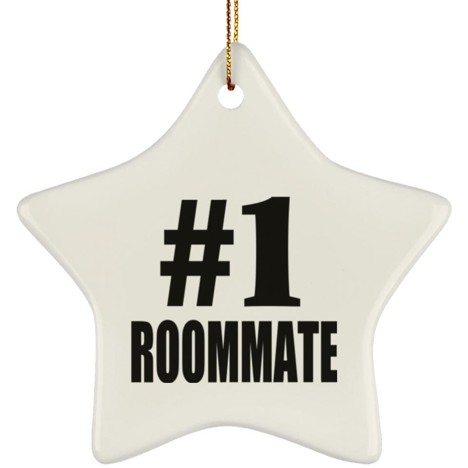 Number One #1 Roommate - Star Ornament