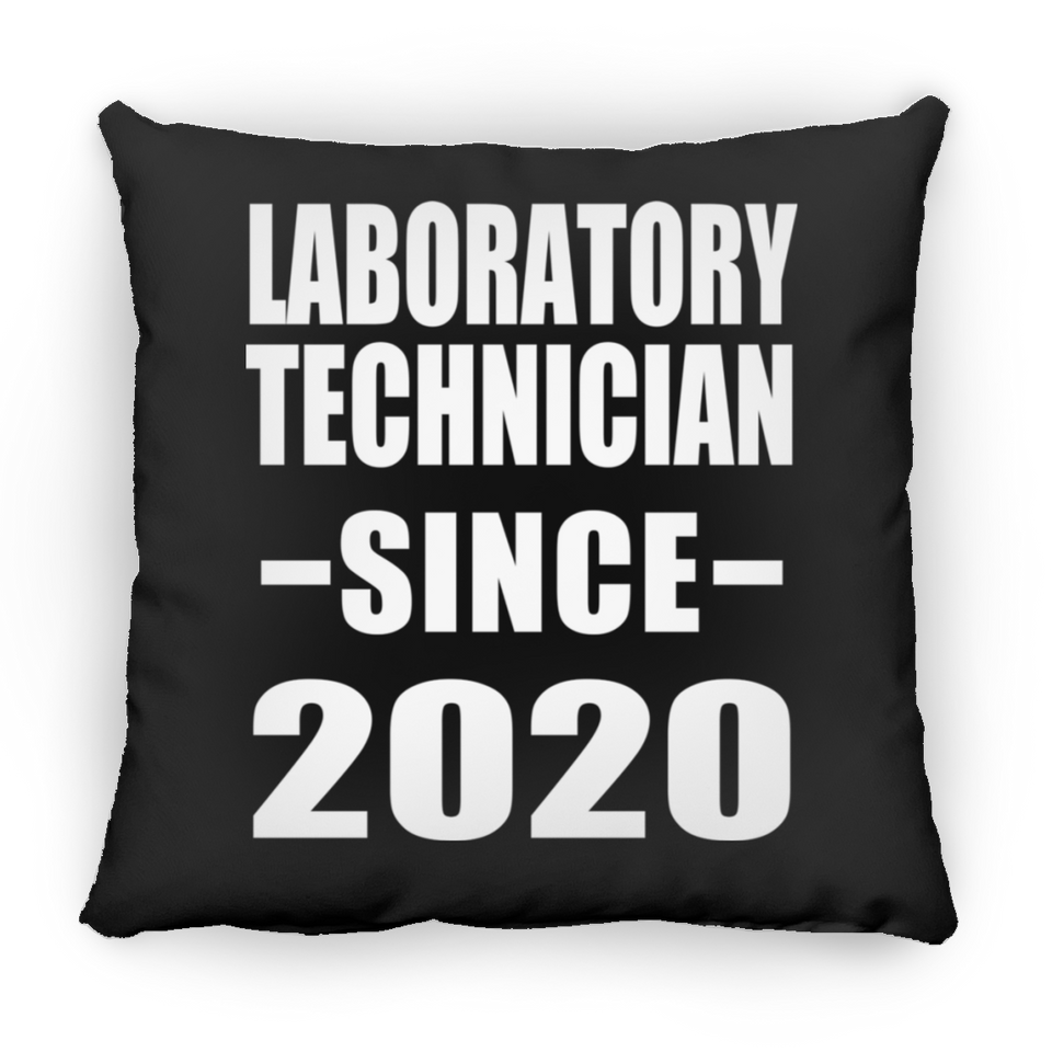 Laboratory Technician Since 2020 - Throw Pillow Black