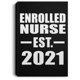 Enrolled Nurse Established EST. 2021 - Canvas Portrait
