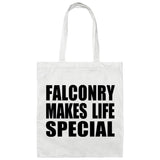Falconry Makes Life Special - Tote Bag White