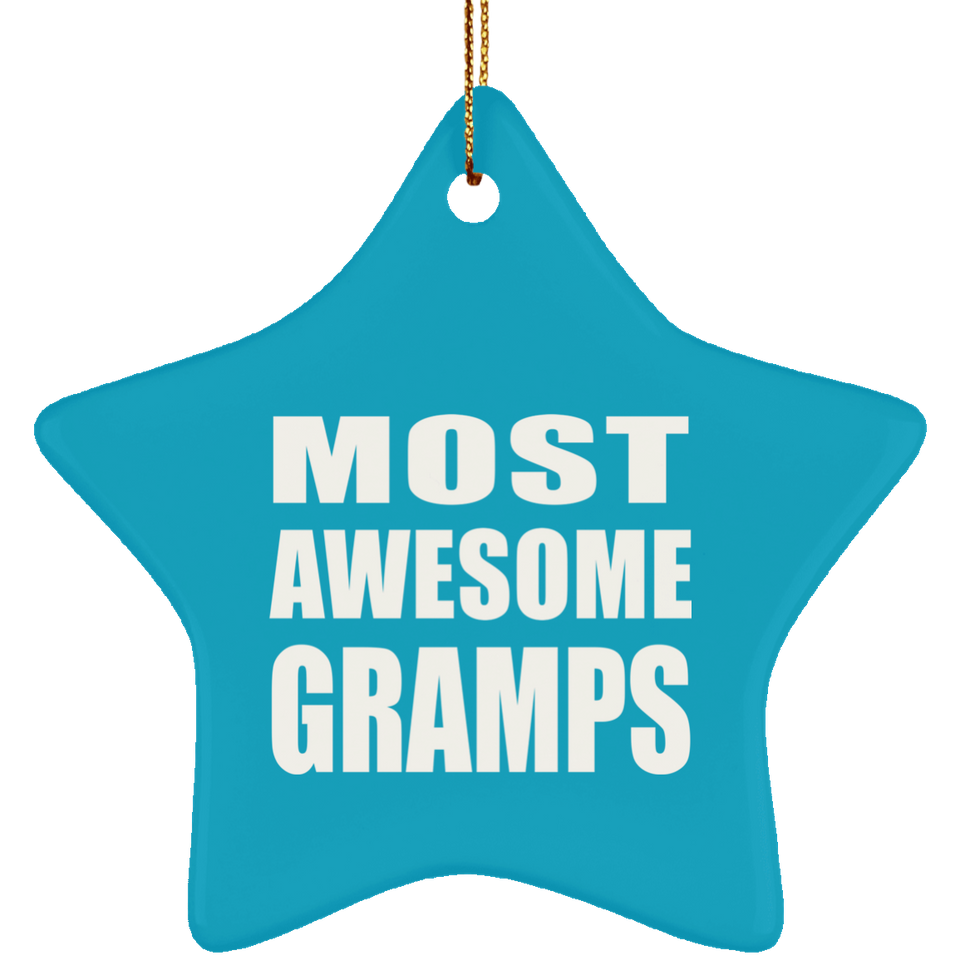 Most Awesome Gramps - Star Ornament