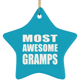 Most Awesome Gramps - Star Ornament