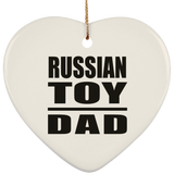 Russian Toy Dad - Heart Ornament