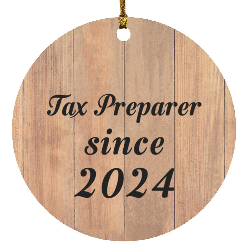 Tax Preparer Since 2024 - Circle Ornament C