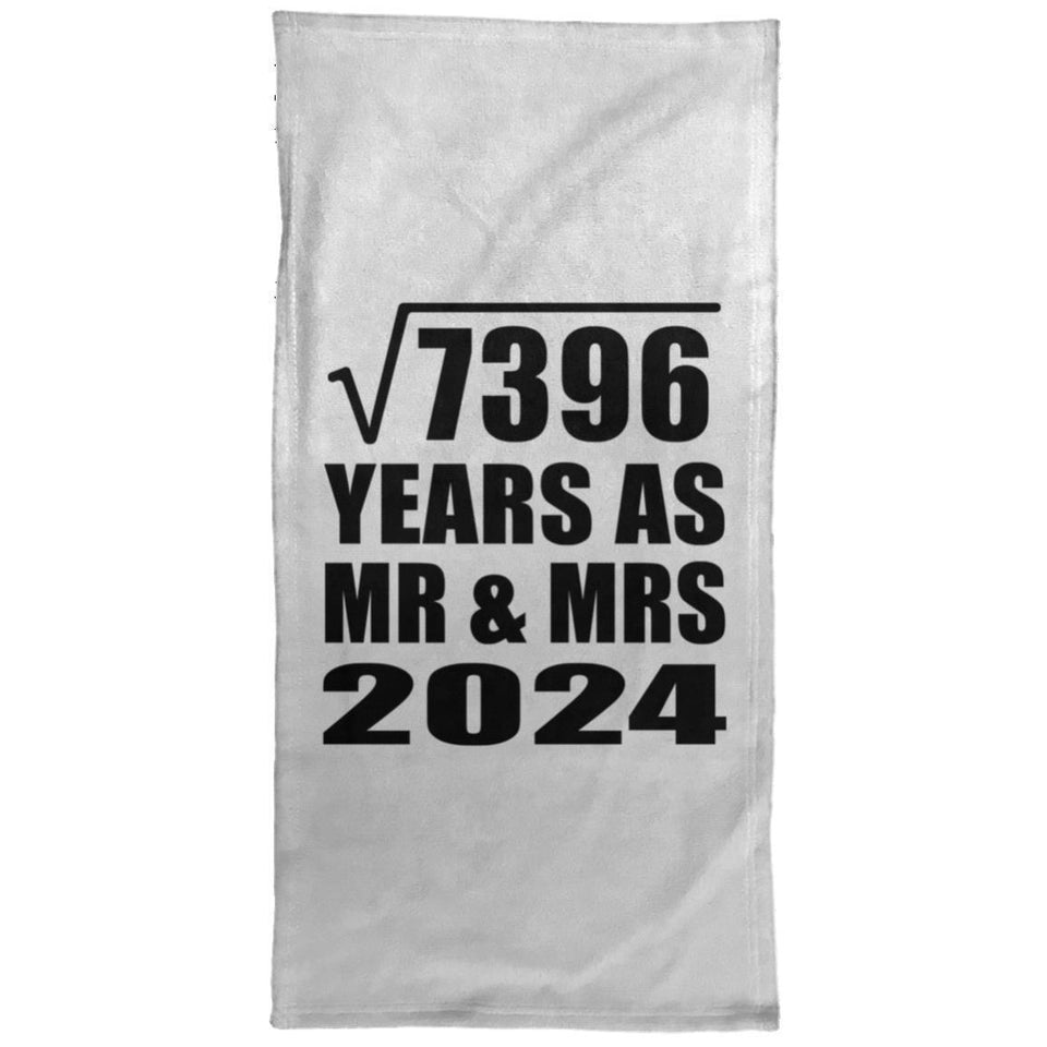 86th Anniversary Square Root of 7396 Years As Mr & Mrs 2024 - Hand Towel