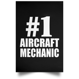 Number One #1 Aircraft Mechanic - Poster Portrait