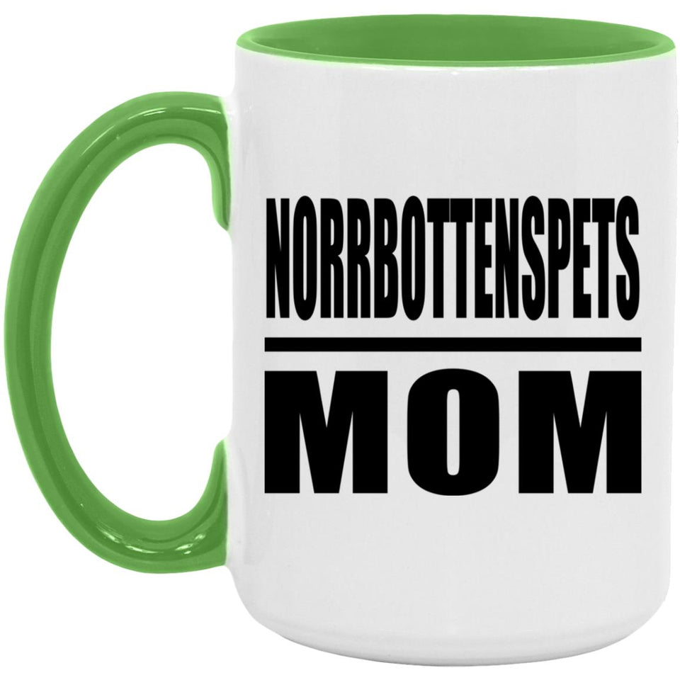 Norrbottenspets Mom - 15oz Accent Mug Green