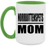 Norrbottenspets Mom - 15oz Accent Mug Green