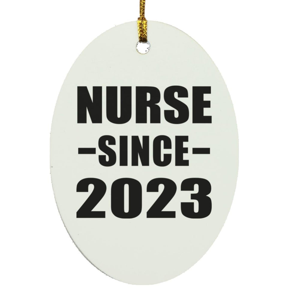 Nurse Since 2023 - Oval Ornament