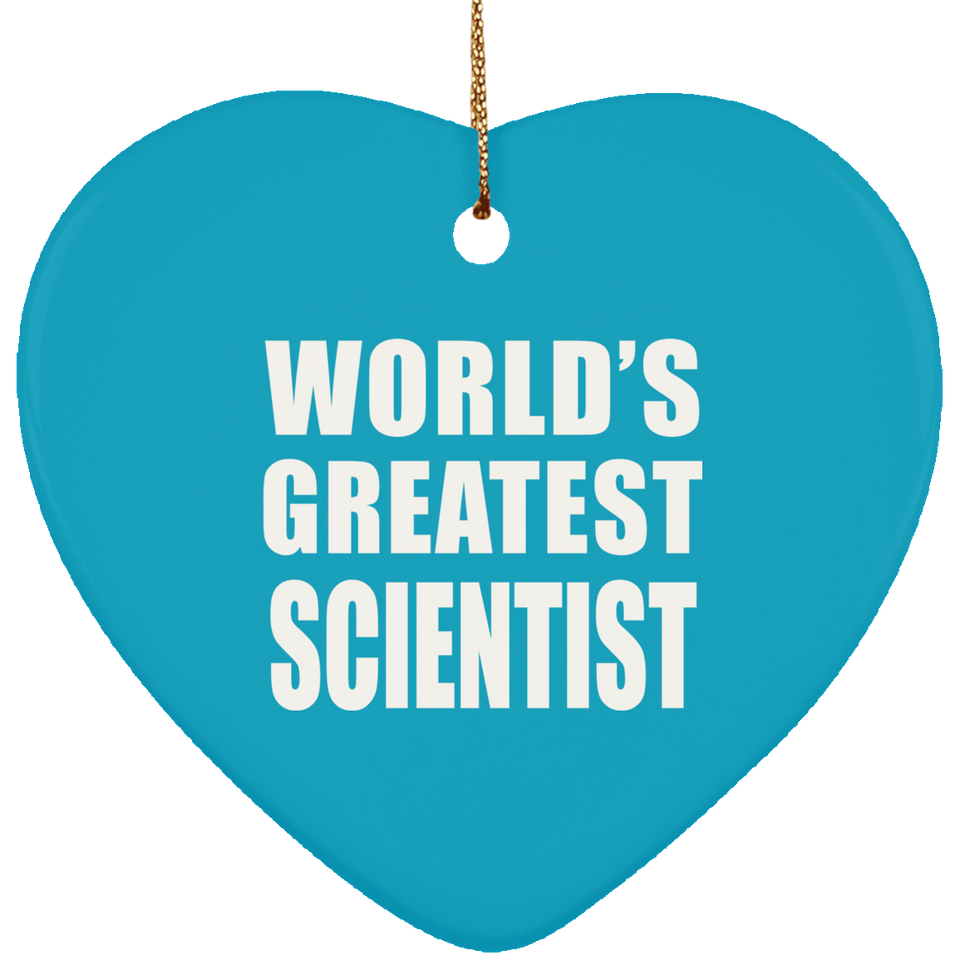 World's Greatest Scientist - Heart Ornament