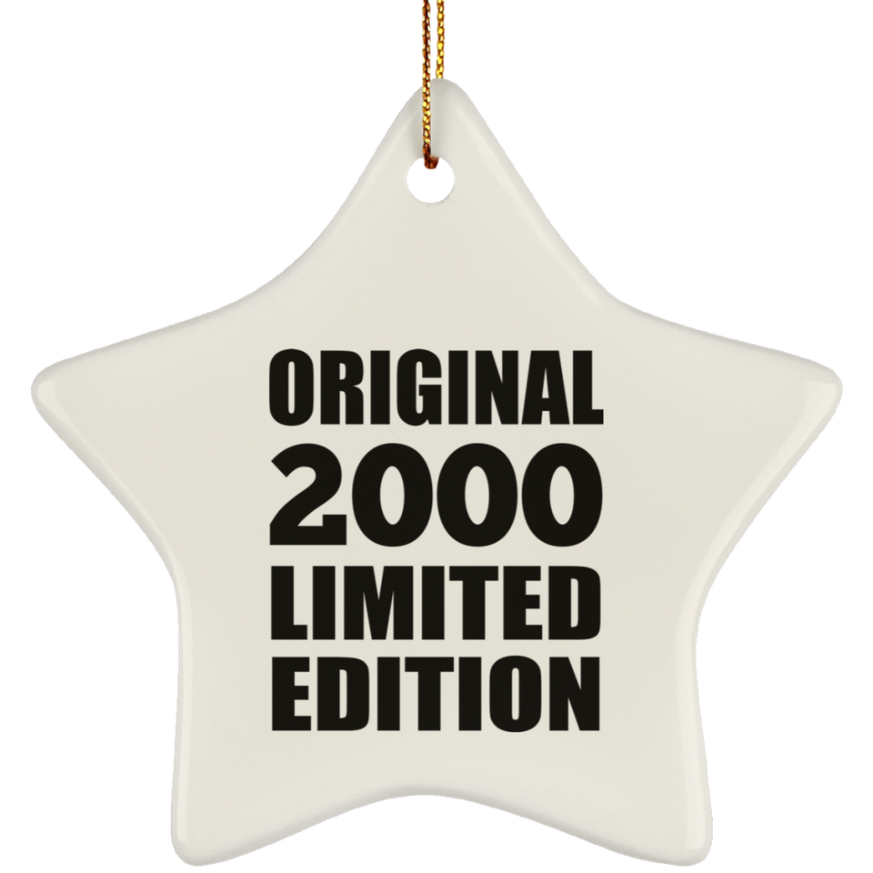 24th Birthday Original 2000 Limited Edition - Star Ornament