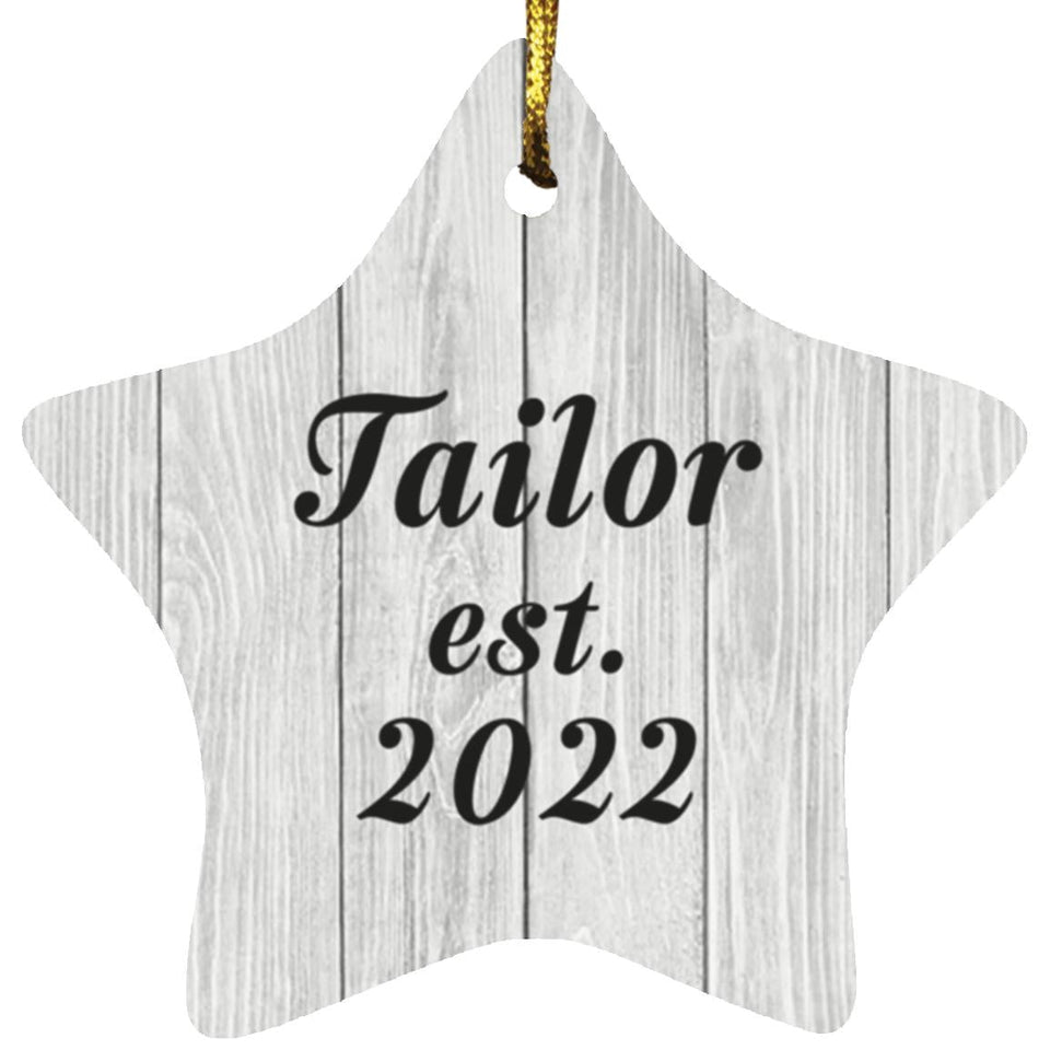 Tailor Established Est. 2022 - Star Ornament F